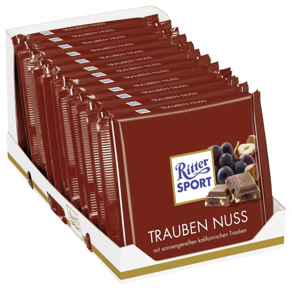 Ritter Sport Trauben Nuss 12x100g Ritter Sport Trauben Nuss 12x100g