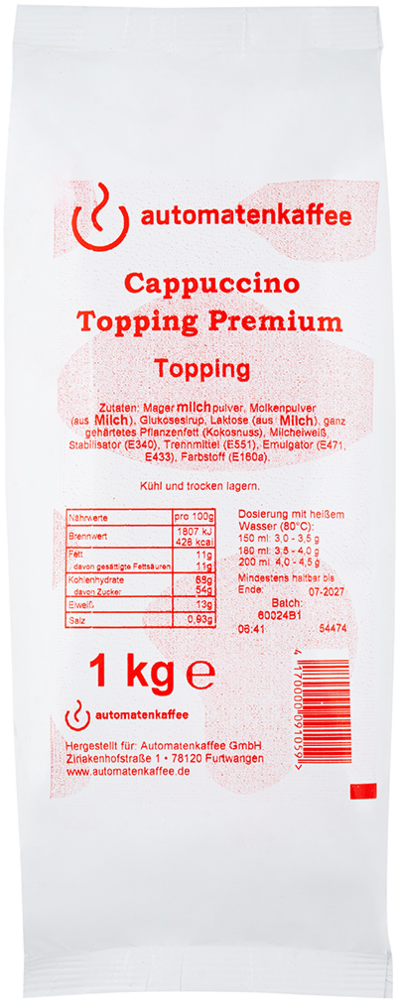 Cappuccino Topping Premium