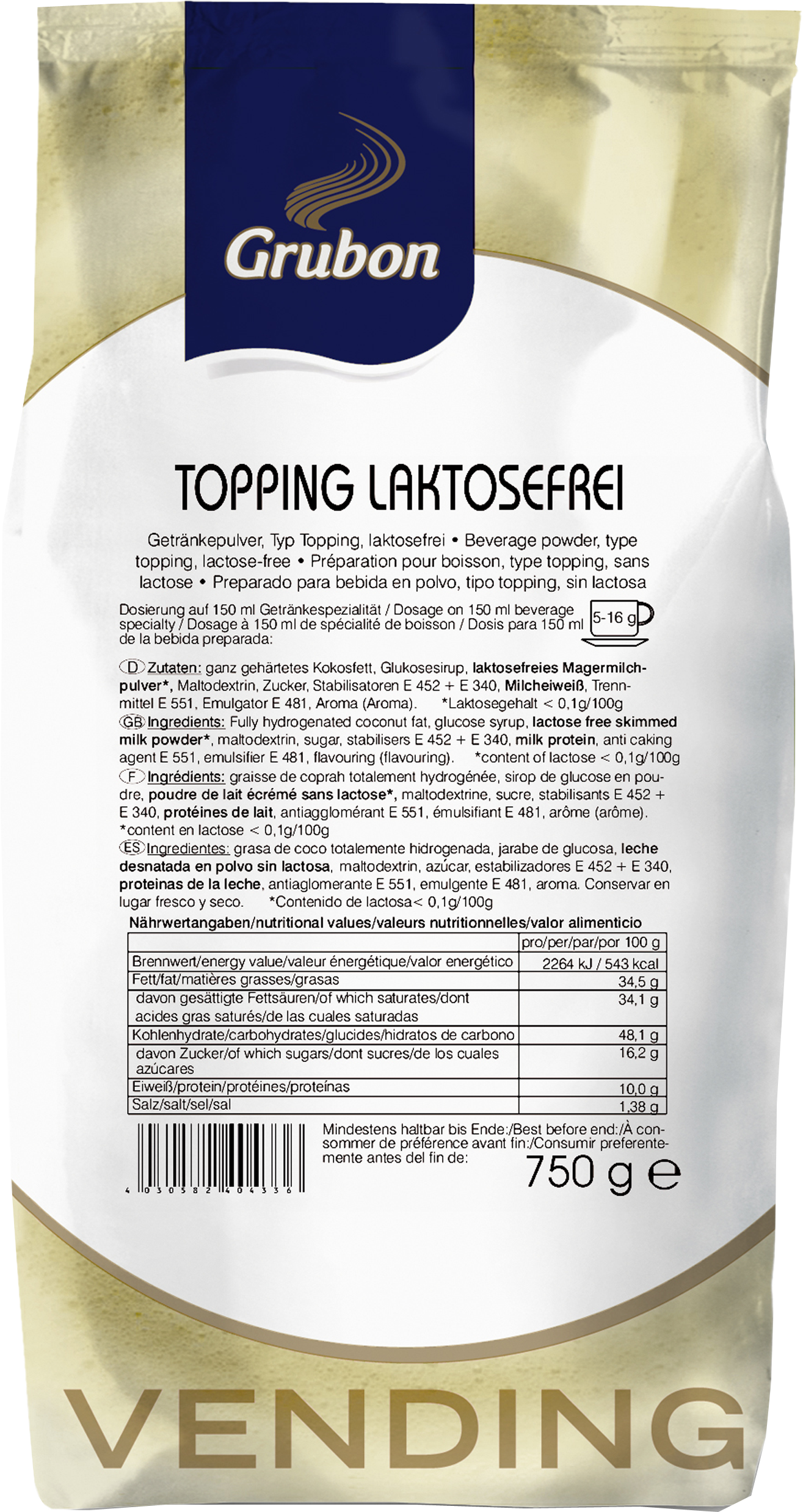 Grubon Topping laktosefrei