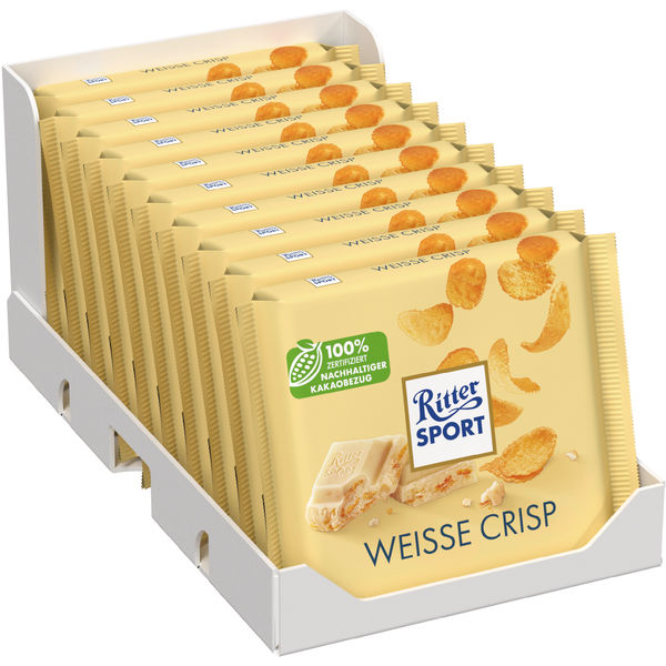 Ritter Sport Weisse Crisp 10x100g