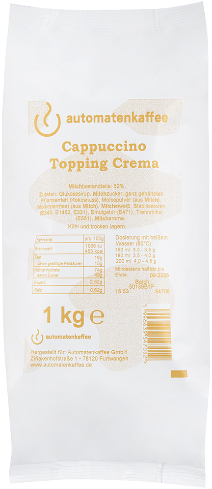 Cappuccino Topping Crema